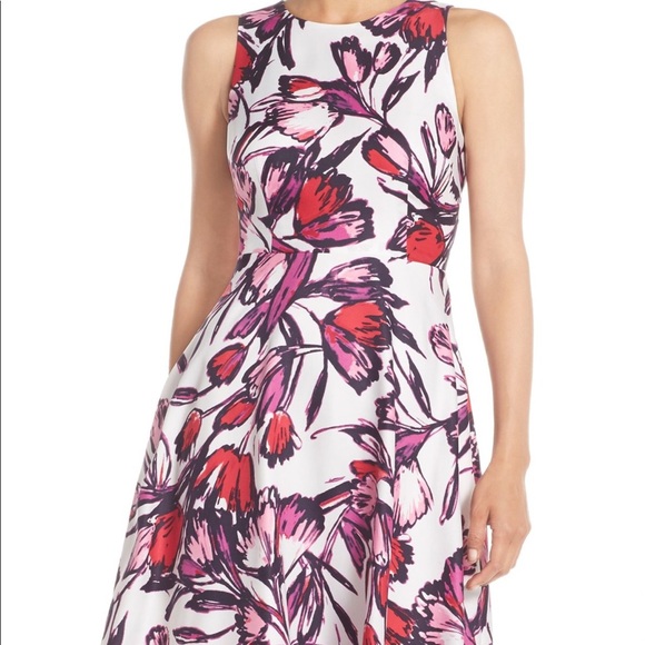 NWT Donna Morgan Floral Fit and Flare A-line Dress - Picture 7 of 14